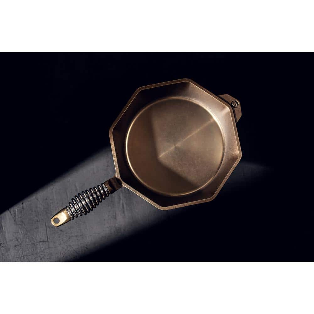 FINEX 12" Bronze Cast Iron Skillet with Stainless Steel Handle