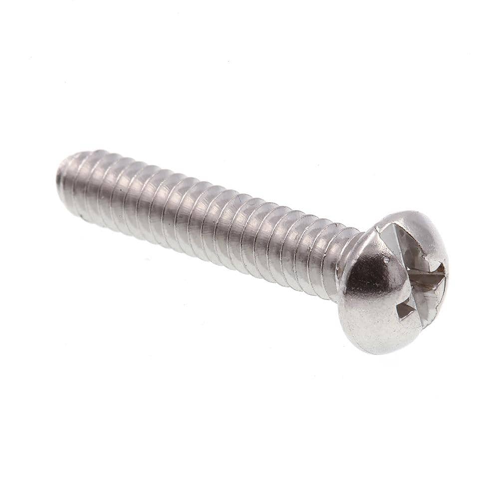 "#10-24 x 1 in. Grade 18-8 Stainless Steel Phillips/Slotted Combination Drive Round Head Machine Screws (25-Pack)" price history on PriceWatchPro