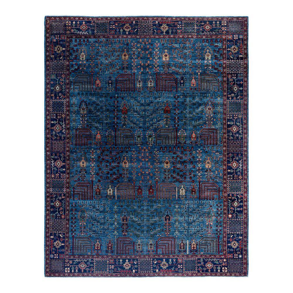 Serapi Light Blue 9 ft. x 12 ft. Tribal Wool Indoor Area Rug price history on PriceWatchPro