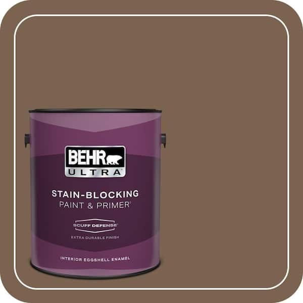 BEHR ULTRA 1 gal. #N260-7 Folk Guitar Extra Durable Eggshell Enamel Interior Paint & Primer