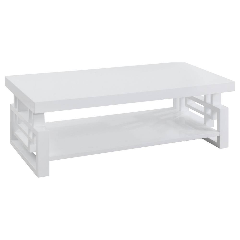 Coaster Home Furnishings 705708 Coffee Table  High Glossy White