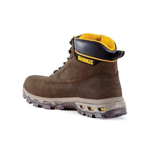 DEWALT Men s Halogen 6 Work Boots Soft Toe Brown Crazy Horse Size 11.5 M DXWP10045M BCH 11.5 The Home Depot