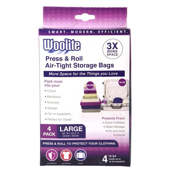 Woolite Air-Tight Jumbo Cube Vacuum Storage Bags