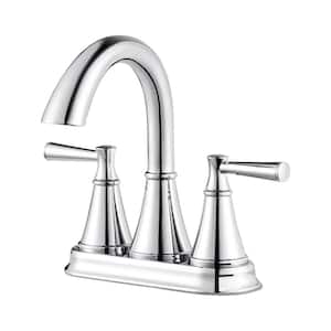 Cantara 4 in. Centerset 2-Handle Bathroom Faucet in Polished Chrome