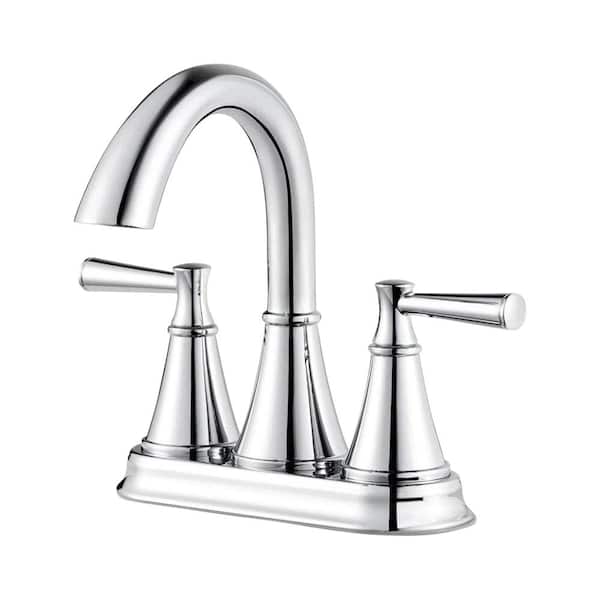 Pfister Cantara 4 in. Centerset 2-Handle Bathroom Faucet in Polished Chrome