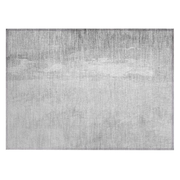 Chantille Machine Washable Indoor/Outdoor Abstract ACN1844 Gray 2 ft. x 3 ft. Accent Rug