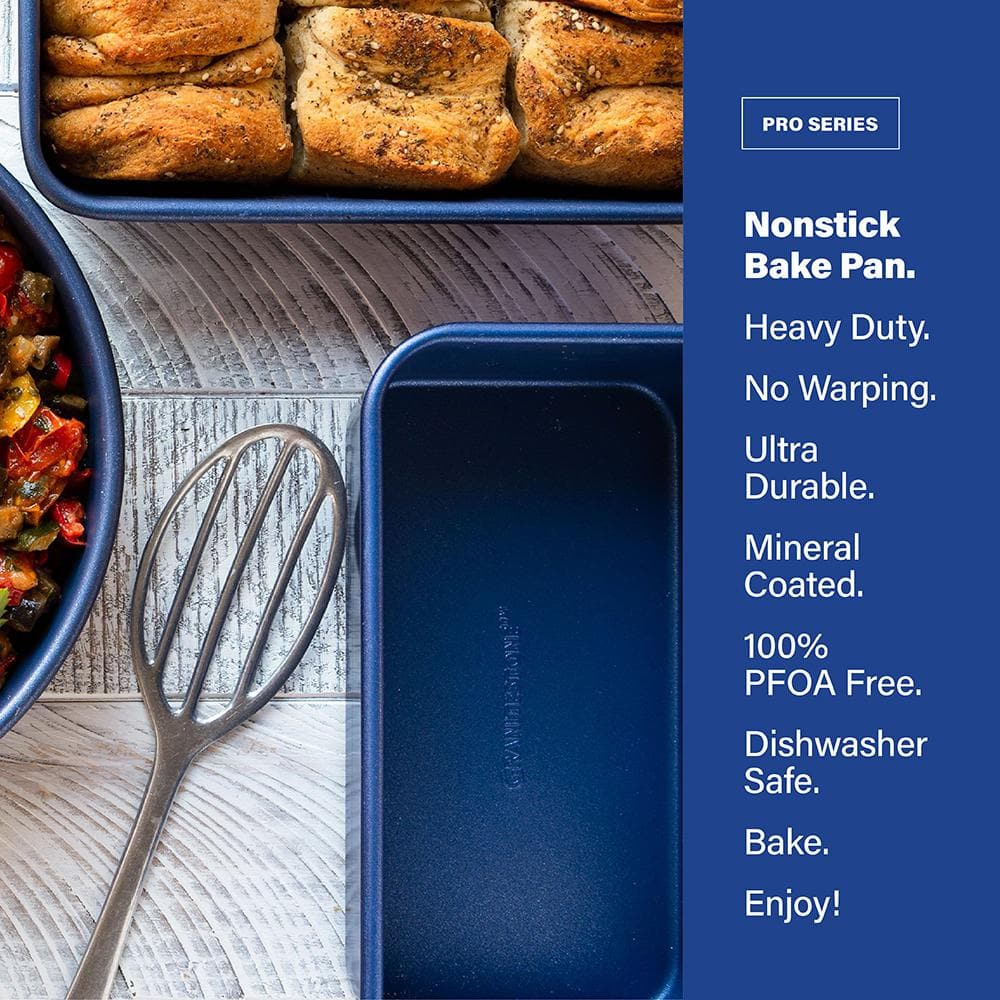 Blue Aluminum Nonstick Rectangular Loaf Pan