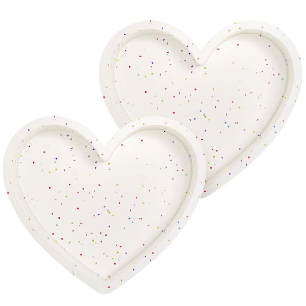 6 Inch Heart Shaped Cake Pan Nonstick Silicone Bakeware Cream Heart Mold for Oven Microwave Air Fryer Freezer 2-Piece