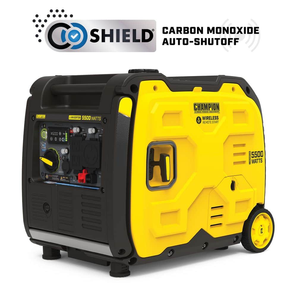 Champion 5500/4000-Watt Remote Start Gas Portable Inverter Generator, Free 3-Year Warranty for RV and Home