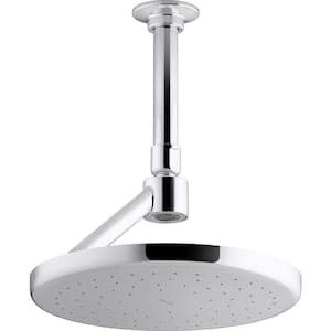 Statement 1-Spray Patterns with 2.5 GPM 8.875 in. Ceiling Mount Fixed Shower Head in Polished Chrome
