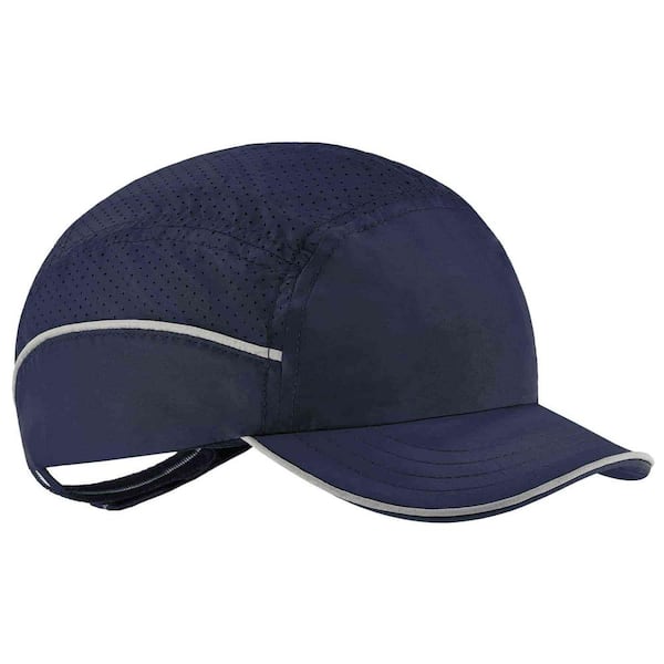 Skullerz 8955 Short Brim Navy Lightweight Bump Cap Hat