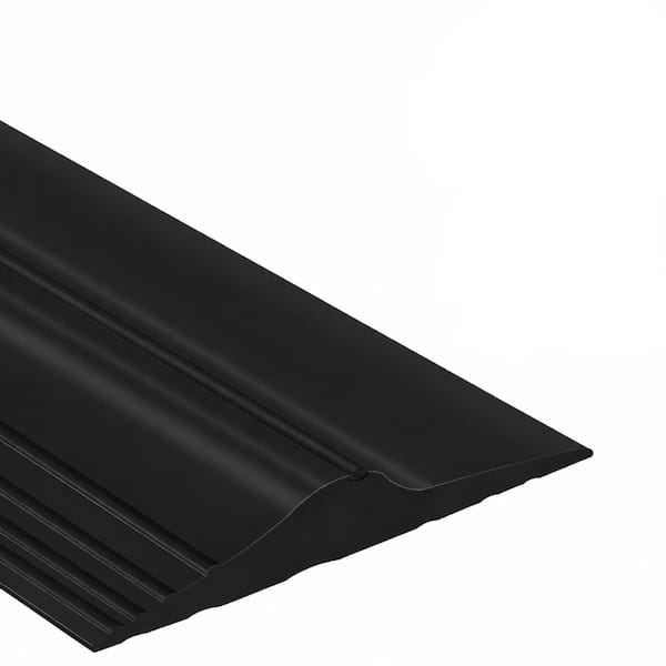 Justincity 20 ft Black Rubber Garage Door Threshold Seal Strip
