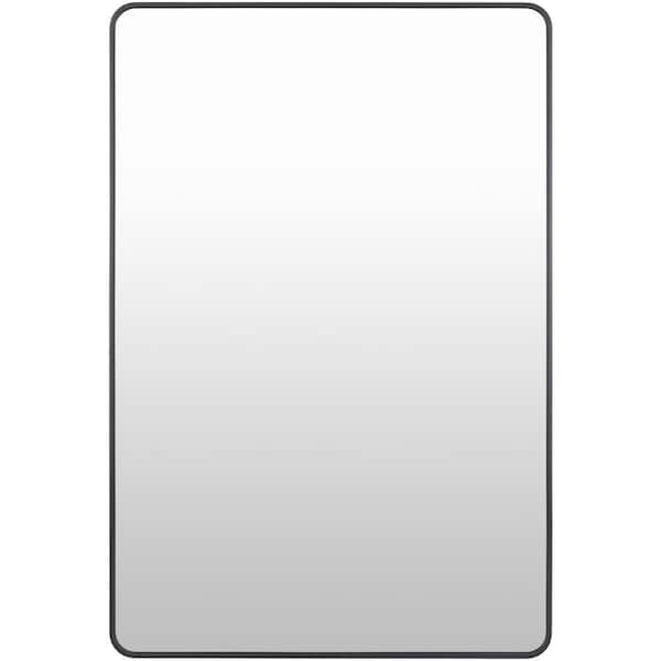 Livabliss Aranya 23.62 in. W x 35.43 in. H Black Framed Decorative Mirror