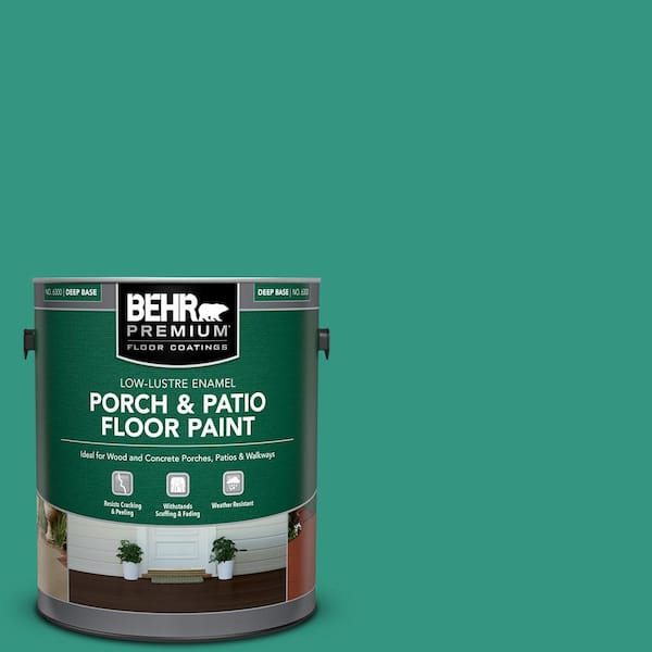 BEHR PREMIUM 1 gal. #P440-6 Esmeralda Low-Lustre Enamel Interior/Exterior Porch and Patio Floor Paint