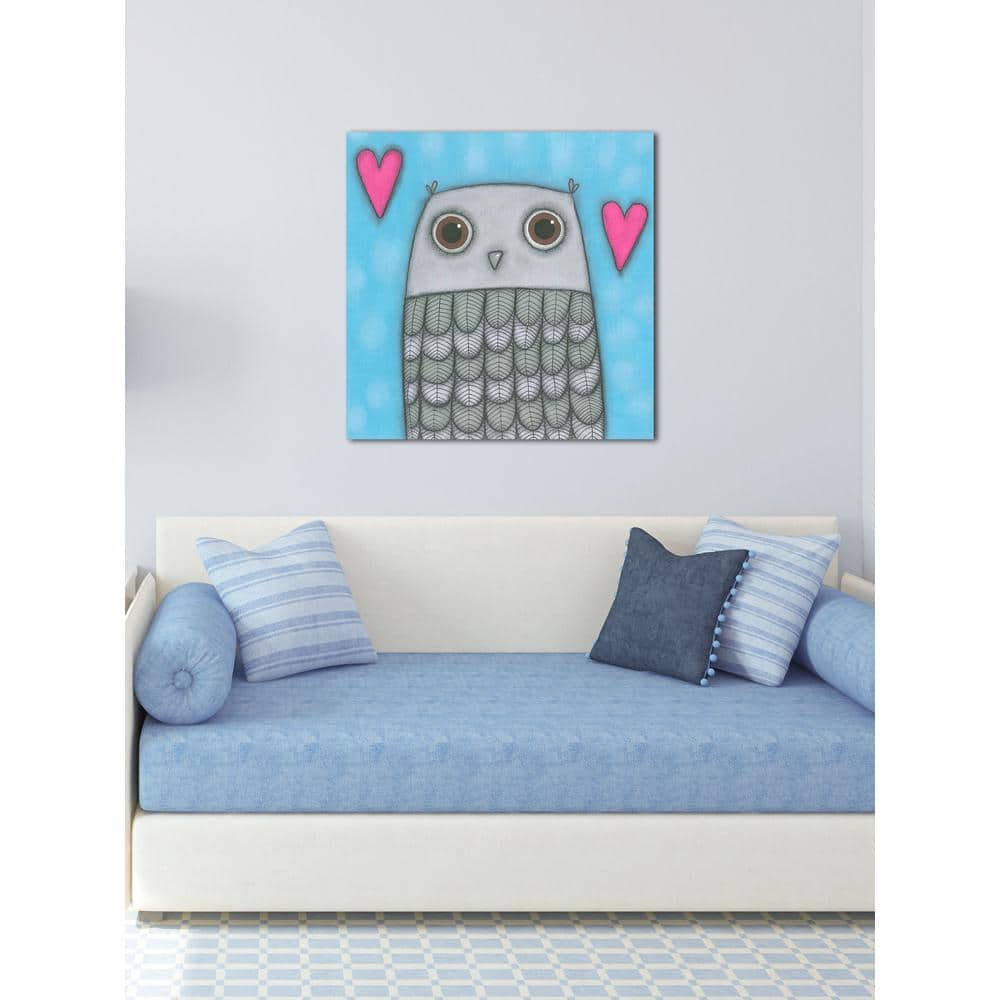 48 in. H x 48 in. W Owl by Tatijana Lawrence Printed Canvas Wall Art