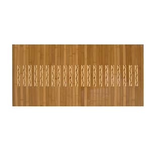 Light Brown 20 in. x 72 in. Kitchen and Bath Mat