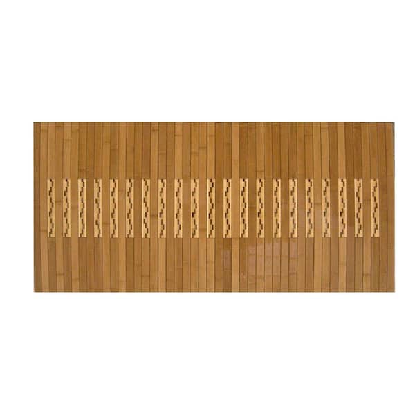 Anji Mountain Light Brown 20 in. x 72 in. Kitchen and Bath Mat