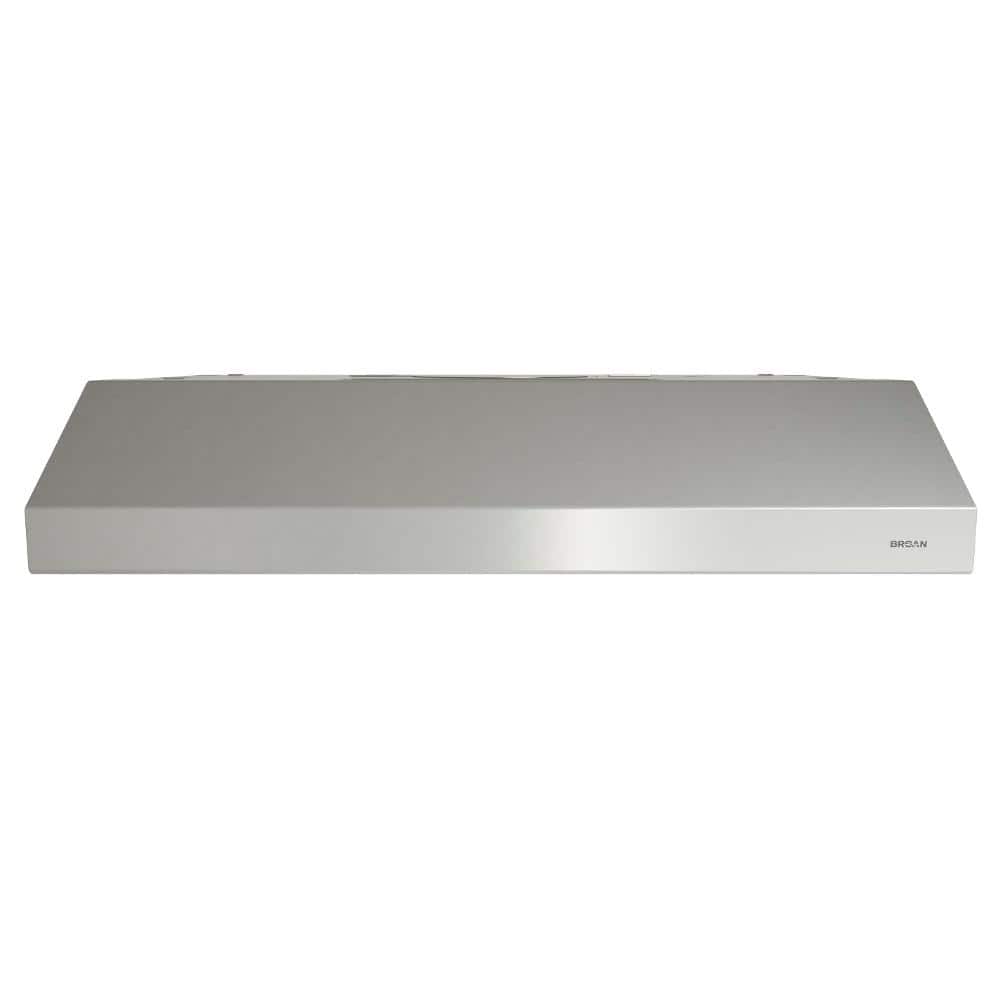Broan-NuTone Glacier 36 in. 300 Max Blower CFM Convertible Under-Cabinet Range Hood with Light in White, ENERGY STAR
