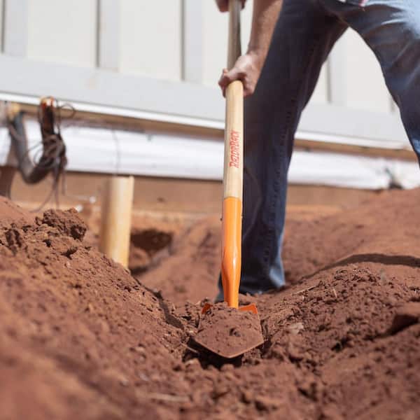 Razor-Back 48 in. Wood Handle Trenching Shovel 47024 - The Home Depot