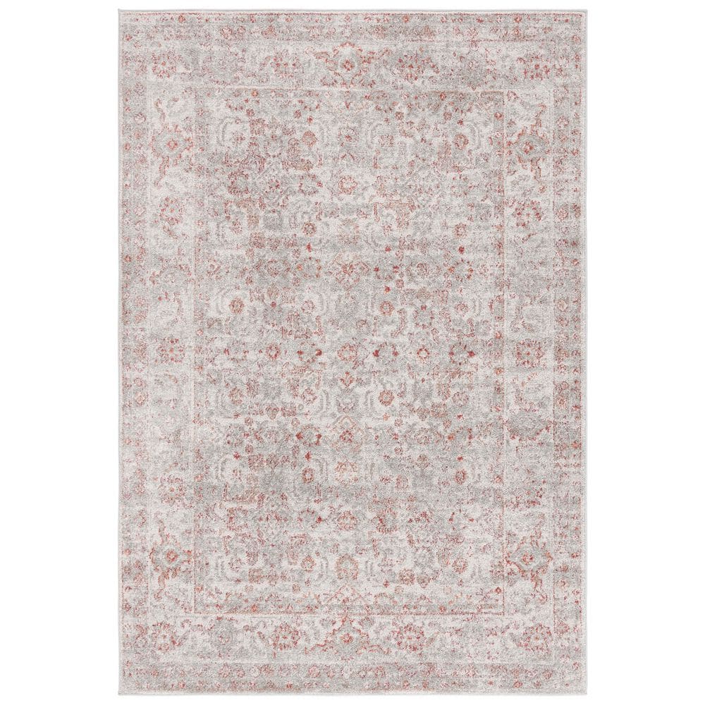 Vintage Tabriz 5 ft. x 8 ft. Gray/Rust Distressed Abstract Border Area Rug price history on PriceWatchPro