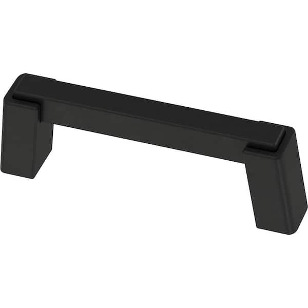 Liberty Modern Brace 3 in. (76 mm) Modern Matte Black Cabinet Drawer Pull