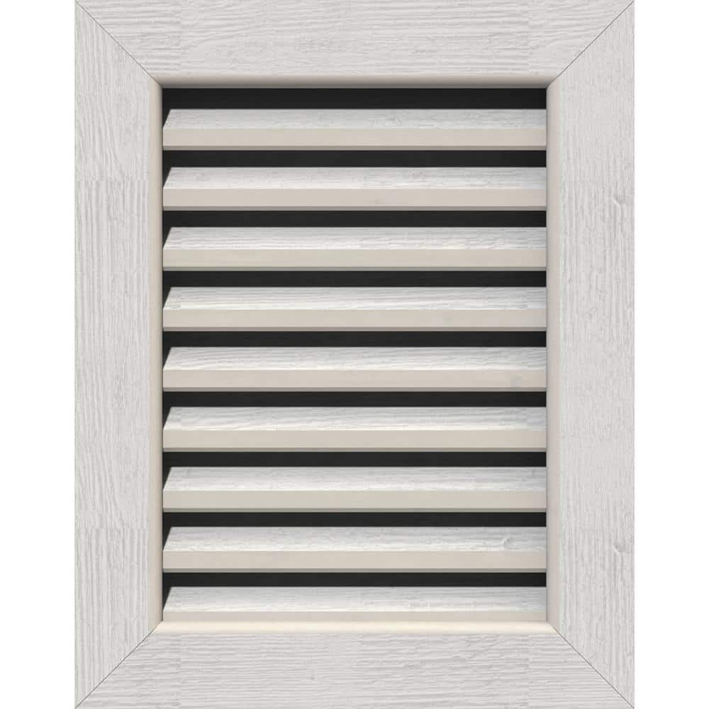 "31"" x 19"" Rectangular Primed Rough Western Red Cedar Wood Gable Louver Vent Functional" price history on PriceWatchPro