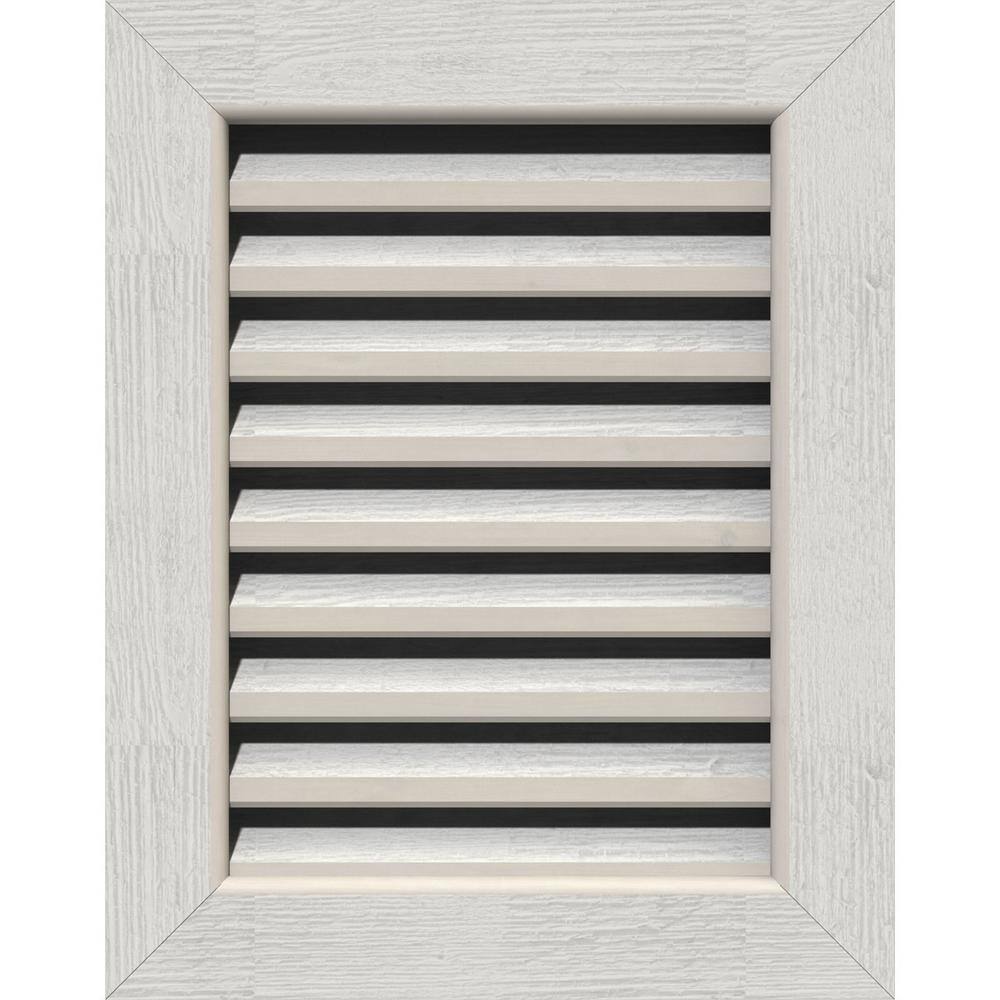 "39"" x 35"" Rectangular Primed Rough Western Red Cedar Wood Paintable Gable Louver Vent Functional" price history on PriceWatchPro