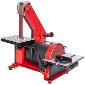1 in. x 30 in. Belt with 5 in. Disc Sander Corded Bench Top Polish Grinder Table Sanding Station