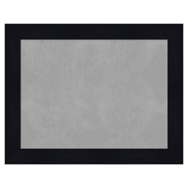 Amanti Art Shiplap Navy 28 in. x 22 in Framed Magnetic Board