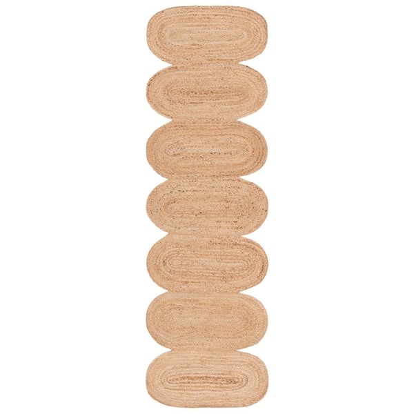 Natural Fiber 2 ft. x 8 ft. Natural Woven Gradient Runner Rug