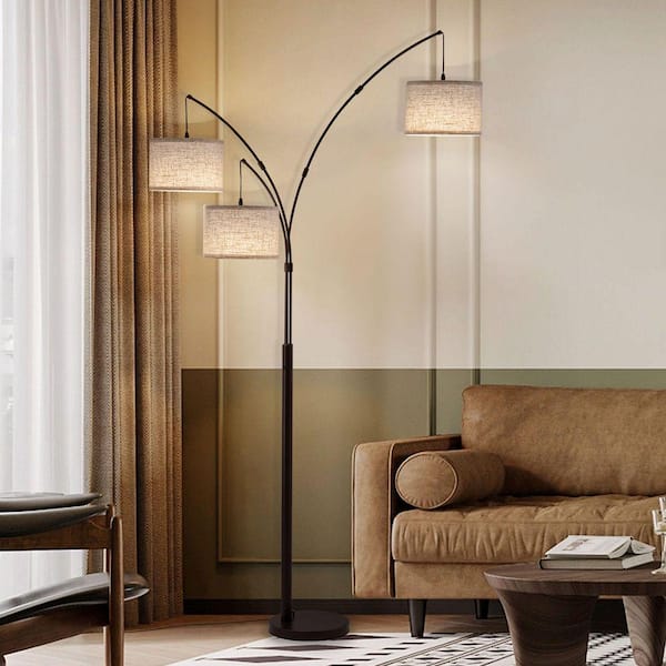 ZXXC 73.5 in. Classic Matte Black Standard Dimmable and 4 Color
