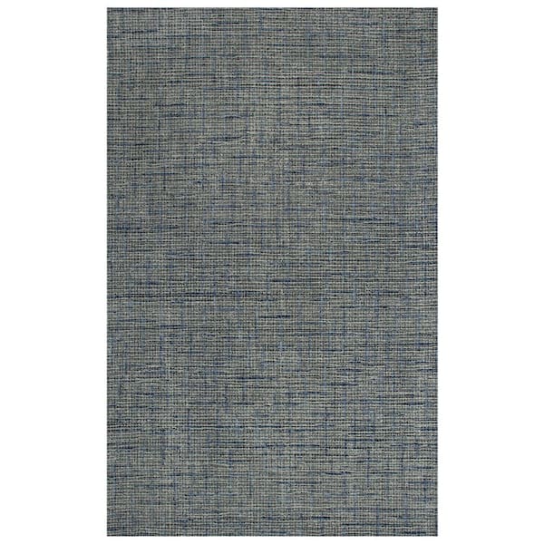 Unbranded Zion Blue 7 ft. 6 in. x 9 ft. 6 in. Solid Area Rug