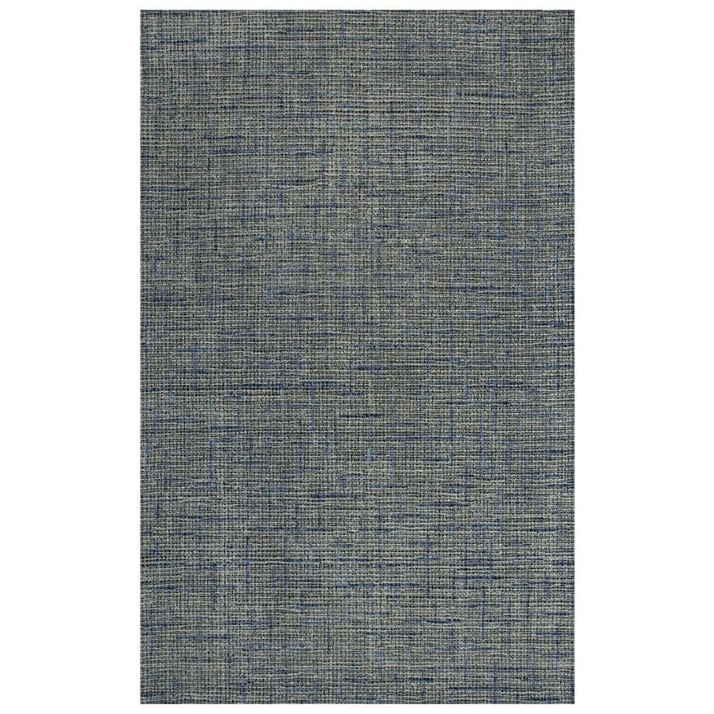 Zion Blue 8 ft. 6 in. x 11 ft. 6 in. Solid Area Rug