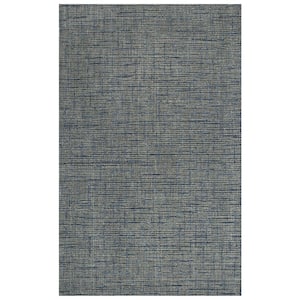 Zion Blue 8 ft. 6 in. x 11 ft. 6 in. Solid Area Rug