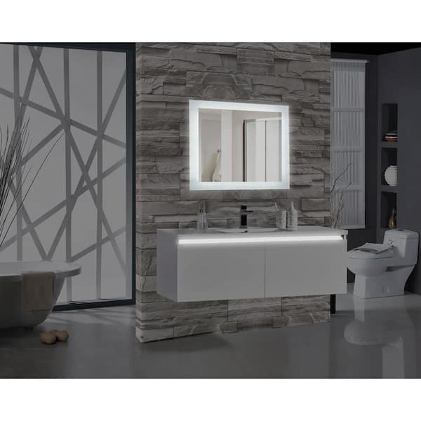 MTD Vanities Encore 36 in. W x 27 in. H Rectangular LED Illuminated Bathroom Mirror