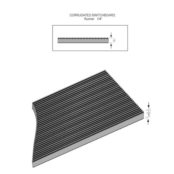 RHINO MATS Non-Conductive Insulating Switchboard Mat, Class 2