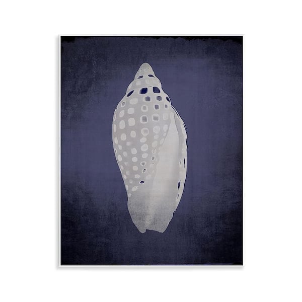 Stupell Industries Junonia on Indigo by Graffi*Tee Studios Unframed Coastal Graphic Art Print 14 in. x 11 in.