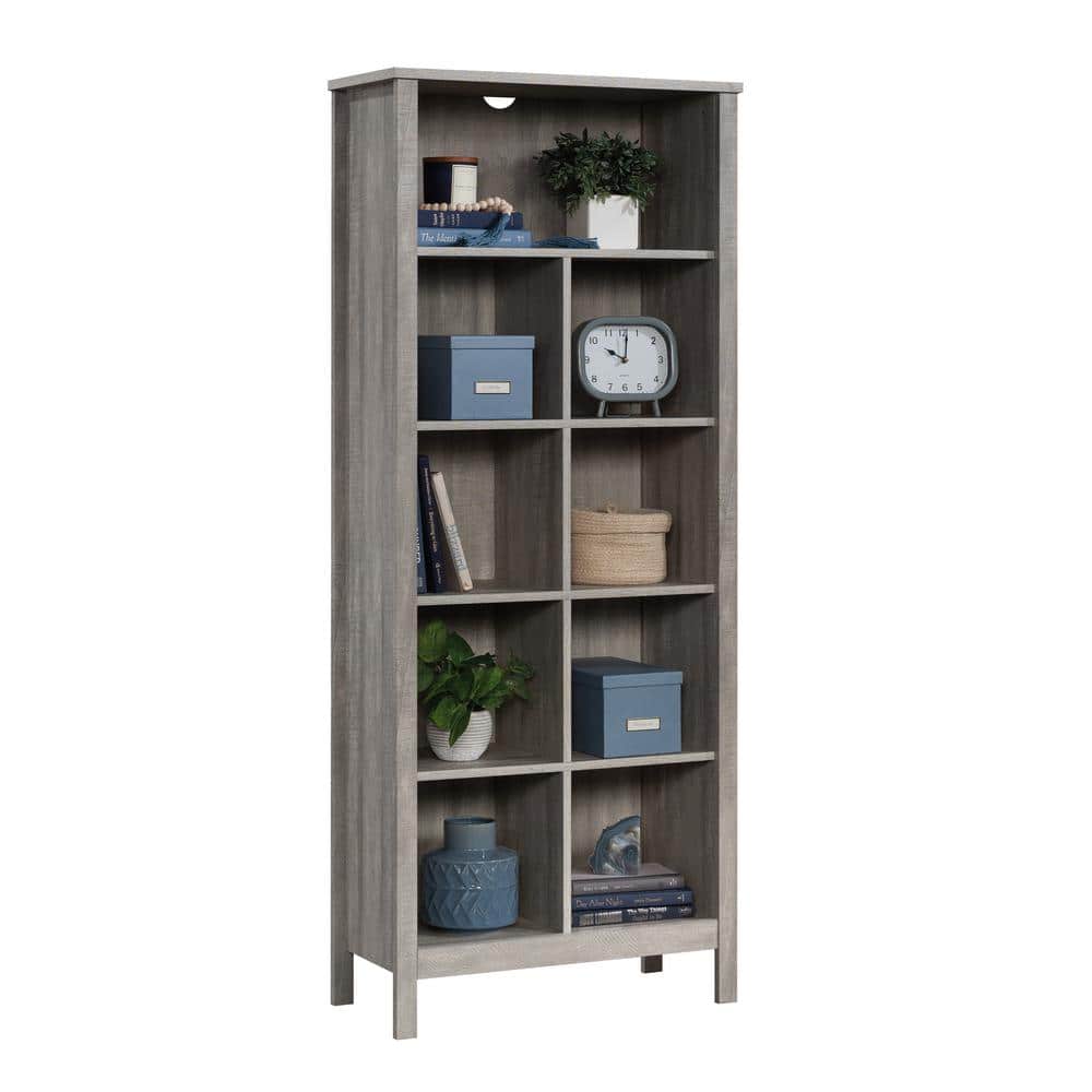 Gray 65.75" Tall 9-Cube MDF Bookcase