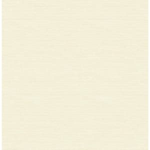Agave Light Yellow Faux Grasscloth Paper Strippable Roll (Covers 56.4 sq. ft.)
