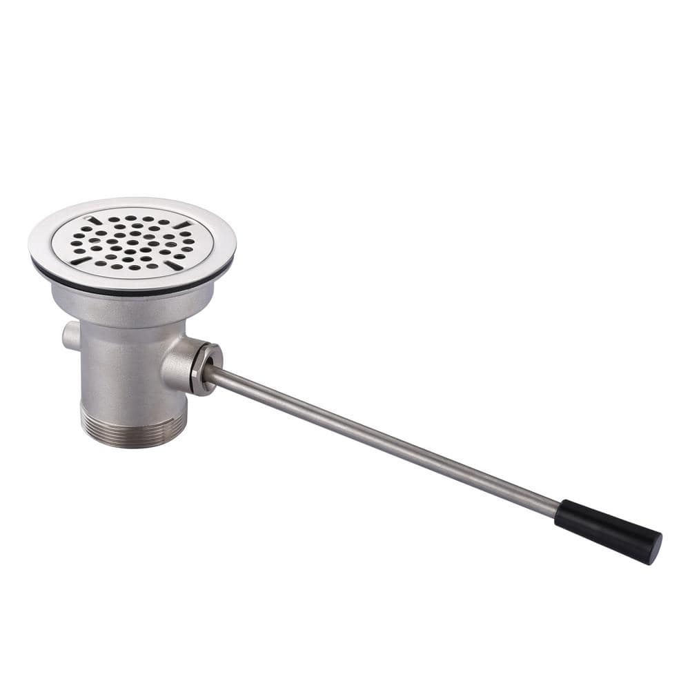 IVIGA 31/2 in. Sink Opening Waste Drain Valve Brass Commercial Kitchen
