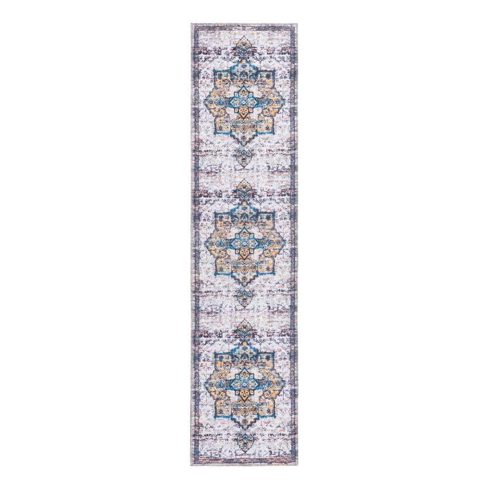 Renaissance Roma Sea Salt White 2 ft. x 8 ft. Machine Washable Area Rug price history on PriceWatchPro