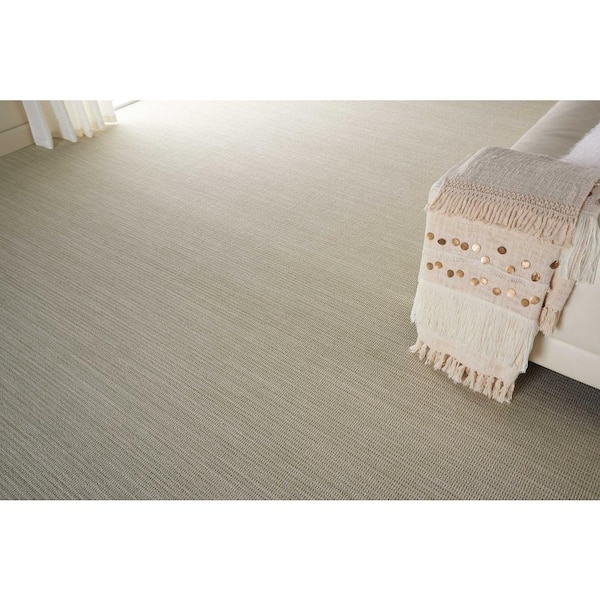 6 in. x 6 in. Loop Carpet Sample - Hypnotic - Color Mist