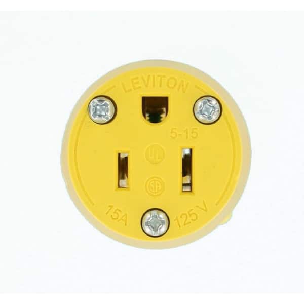 15-Amp 125-Volt Lighted Round Dead Front Connector - Clear 515CV-LIT