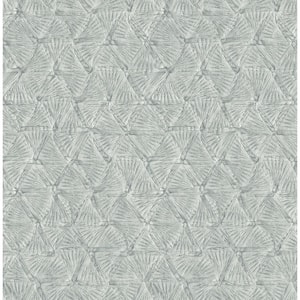 Wright Slate Textured Triangle Wallpaper