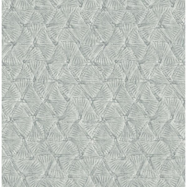 A-Street Prints Wright Slate Textured Triangle Wallpaper Sample