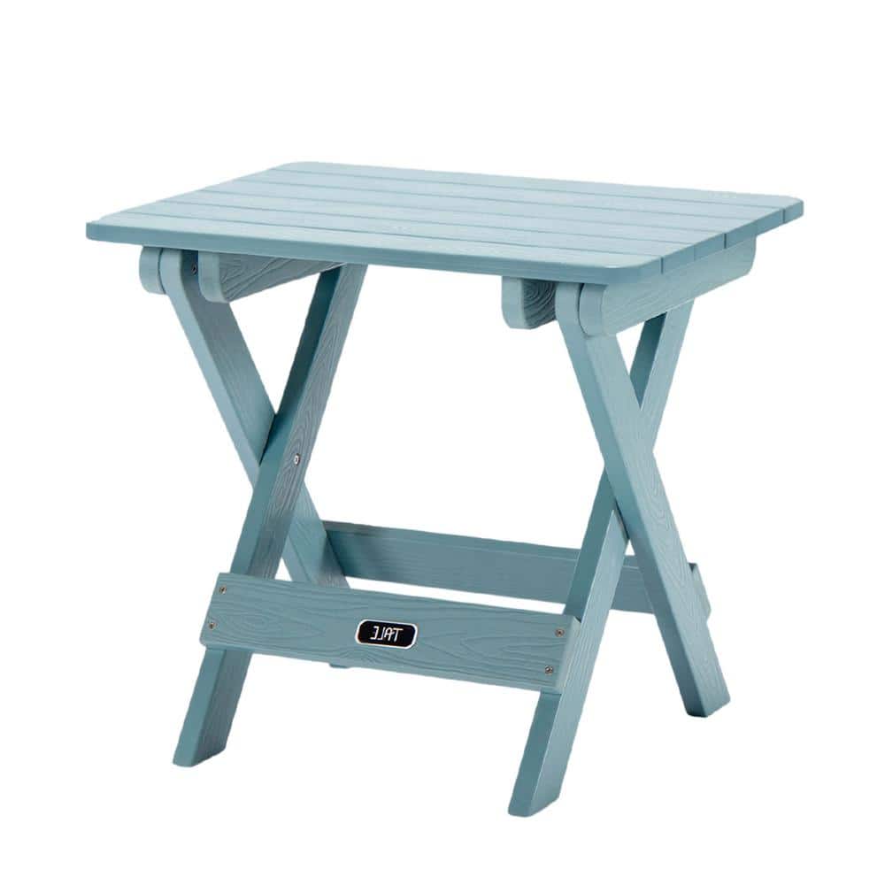 Blue All-Weather Fade-resistant Portable Outdoor Folding Square Plastic Out