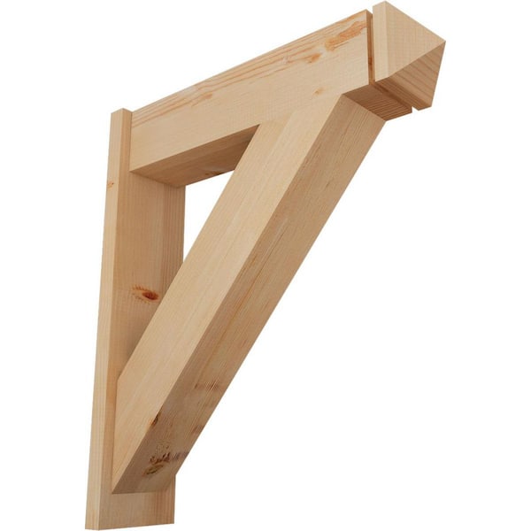 Ekena Millwork 8 in. x 34 in. x 30 in. Traditional Arts and Crafts Smooth Douglas Fir Outlooker