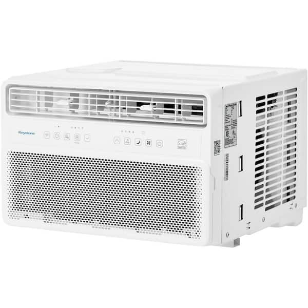 Keystone 14,000 BTU, 115-Volt, 2.1 Pints Window Mounted Inverter Air Conditioner, Cools 650 sq. ft. with Remote Control, White