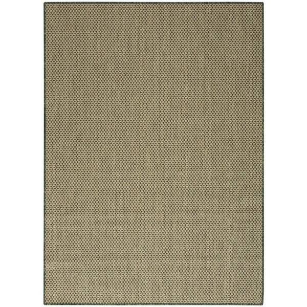 Courtyard Green 5 ft. x 7 ft. All-Over Design Contemporary Area Rug