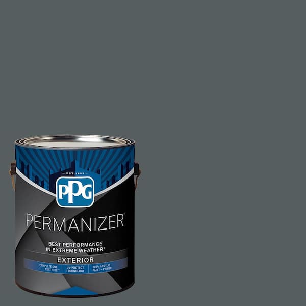 PERMANIZER 1 gal. PPG1036-7 Mostly Metal Flat Exterior Paint